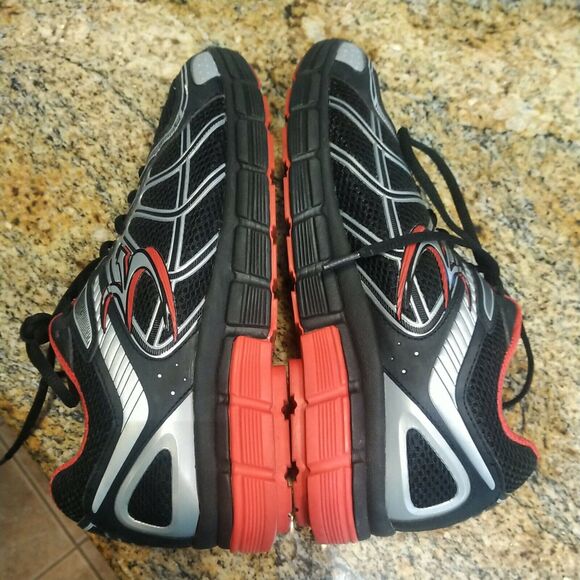 Gdefy Gravity Defyer Support Comfort Shoes TB9004MBR-M Black Red Silver Mens 9.5 - Picture 7 of 12